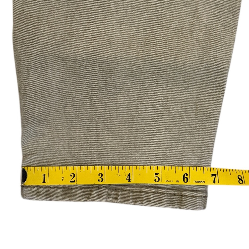Cotton On Carpenter Pants Sage Green Fade Relaxed Tapered Crisp Denim Loop 32x29 - Picture 12 of 16
